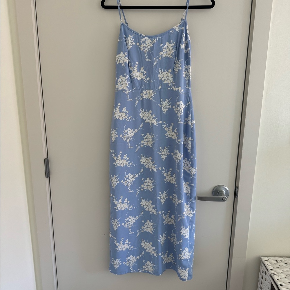 Floral Blue Abercrombie Slip Dress NWT